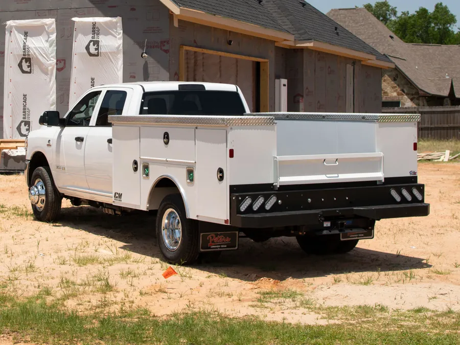 CM SBA service body with tool compartments